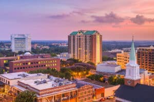 Tallahassee, Florida, USA downtown skyline.